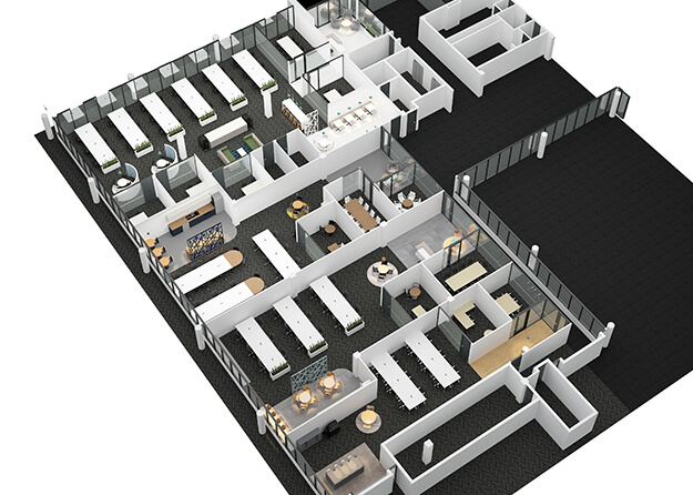 
									Chromewell Office plans rendering